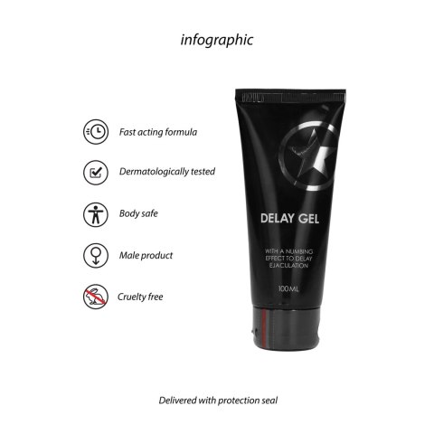 Ouch! Delay Gel 100 ml - żel intymny wydłużający czas działania