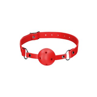 Ouch! Knebel z kulką - regulowany pasek, czarny, uniwersalny