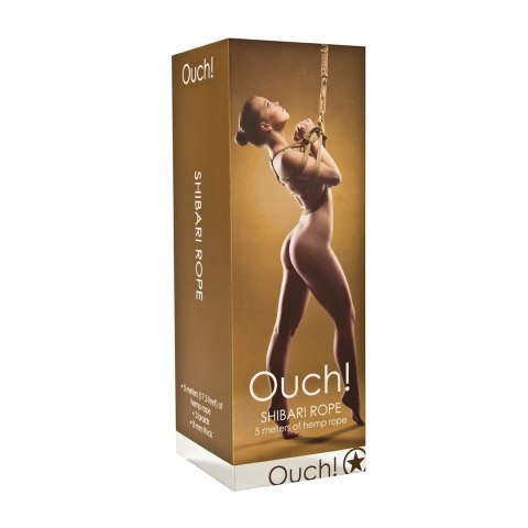 Ouch! Lina do Shibari 5 m - wytrzymała lina do technik wiązania
