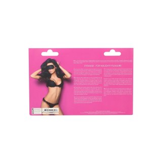 Ouch! Maska na oczy Delikatna komfortowa regulowana czarna