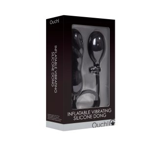 Ouch! Nadmuchiwany korek silikonowy twist - anatomiczny, czarny