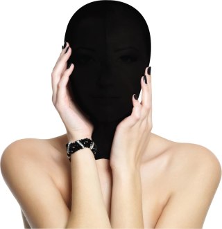 Ouch! Subjugation maska na głowę z zamkiem, lekka, oddychająca