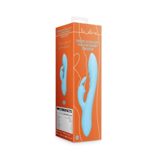 Loveline Glacial Blue - silikonowy model kroliczek, ultra gładki