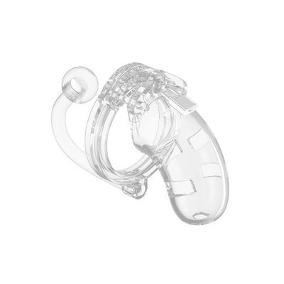 ManCage Chastity System z plugiem 9 cm, poliwęglan, regulacja rozmiaru