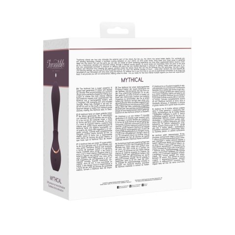 Shots Irresistible Mythical - 10-biegowy wibrator z elastyczną końcowką, fioletowy