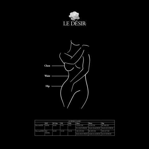 La Desir Bodystocking Plus Size kabaretka i siateczka XXL-5XL