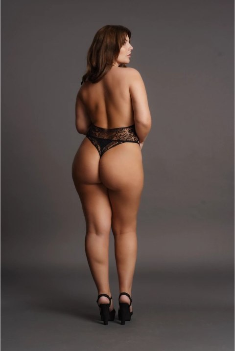 Le Desir Body 2w1 Plus Size z koronką, wycięcia, rozmiar XXL-5XL