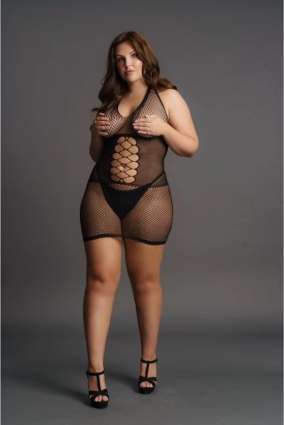 Le Desir Plus Size Sukienka z koronką i odkrytym dołem XXL-5XL