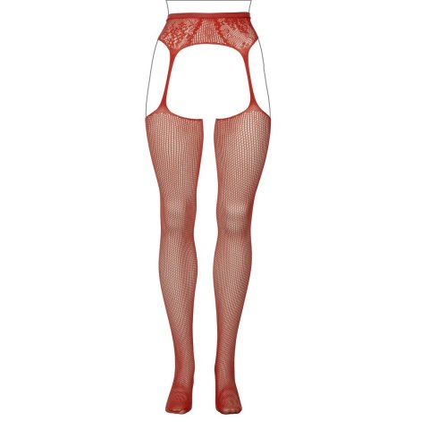 Le Desir Queen Size pończochy siateczkowe z koronką XL-4XL czarne