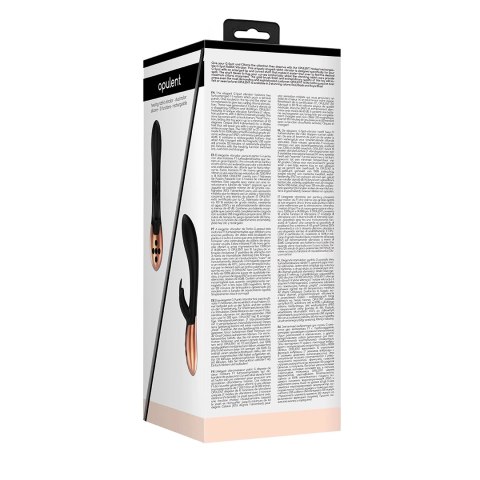 Shots Elegance OPULENT - Wibrator kroliczek z funkcją podgrzewania, silikon