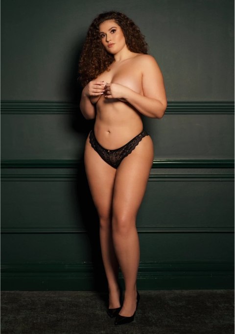 Le Desir Claire Plus Size - koronkowe majtki damskie, rozmiar XL/XXL