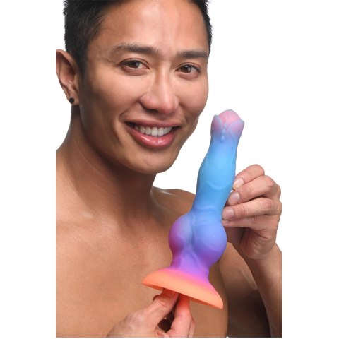 XR Brands Creature Cocks silikonowy model świecący w ciemności, kolorowy