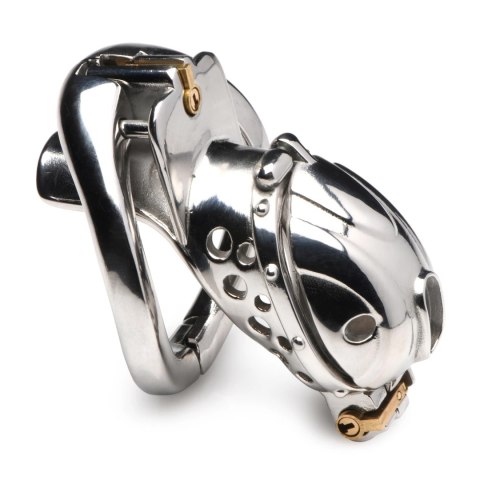 XR Brands Deluxe Locking Chastity Cage stal nierdzewna regulowana
