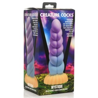 XR Brands Fantasy Dildo Unicorn silikonowy model wielokolorowy
