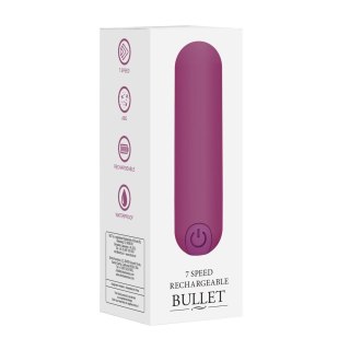 Shots Be Good Tonight Mini Bullet 10-funkcyjny, wodoodporny, fioletowy