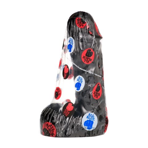 All Black Plug Model 19 cm - Anatomiczny Kształt z Rowkami