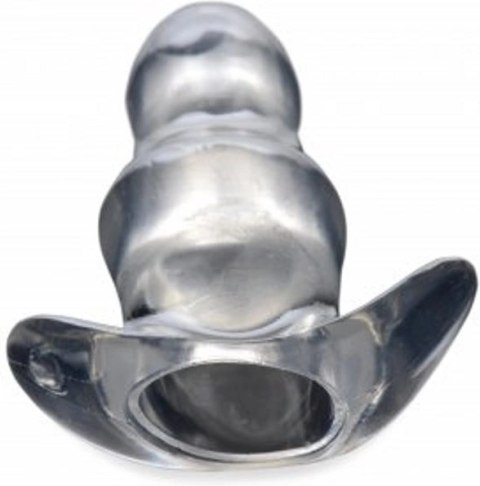 XR Brands Clear View mały korek analny z wydrążonym wnętrzem, TPE