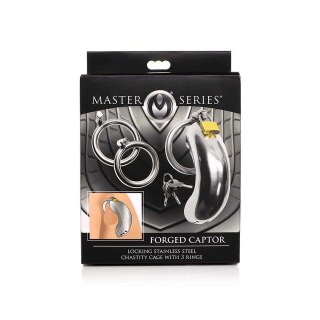 XR Brands Forged Captor stalowa klatka zabezpieczająca 3 pierścienie