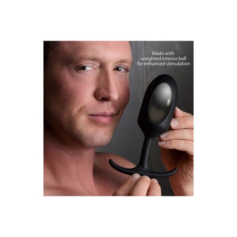 XR Brands Heavy Hitter Comfort Plug silikonowy, bardzo duży, z obciążnikiem