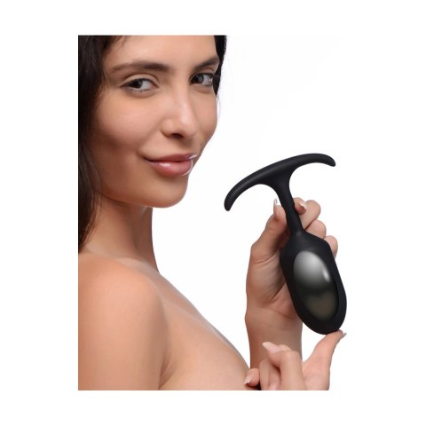 XR Brands Heavy Hitter duży korek analny z obciążeniem silikonowy