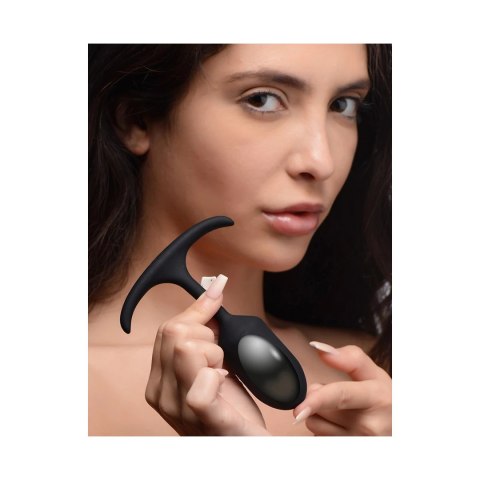 XR Brands Heavy Hitter korek z obciążnikiem silikonowy S czarny