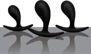 XR Brands Trinity Anal Training Set silikonowy 3 rozmiary czarny