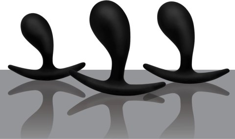 XR Brands Trinity Anal Training Set silikonowy 3 rozmiary czarny