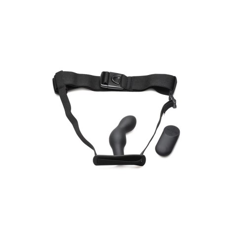 XR Brands silikonowy korek z uprzężą i pilotem - model anatomiczny