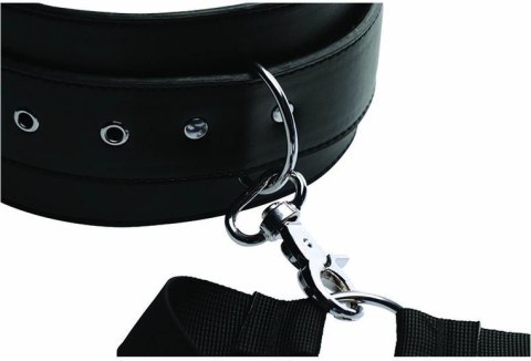 XR Brands uprząż regulowana z kajdankami czarna system pozycyjny