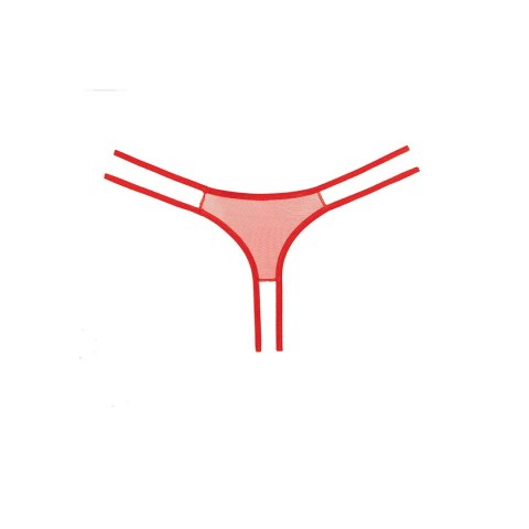 Allure Sweet Honey - koronkowe majtki z ozdobnym wycięciem, czarne