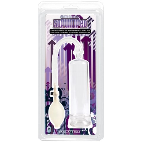 Doc Johnson Classic Pump niebieska - manualny system powiększający