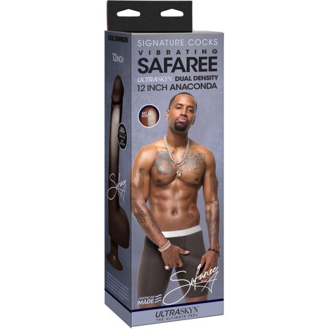 Doc Johnson Safaree Signature 12 ULTRASKYN model wibrujący z przyssawką