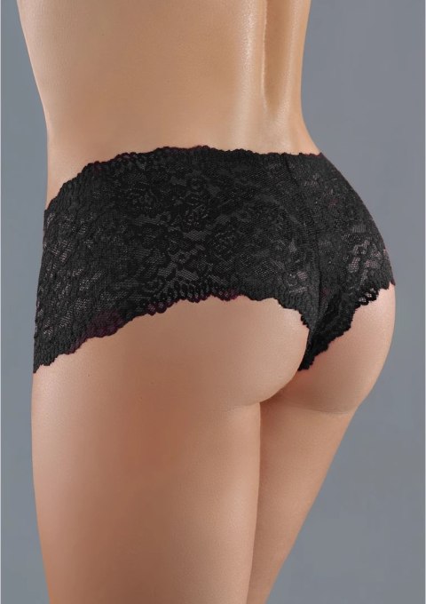 Leg Avenue Candy Apple Allure - koronkowe szorty bezkrokowe, czerwone