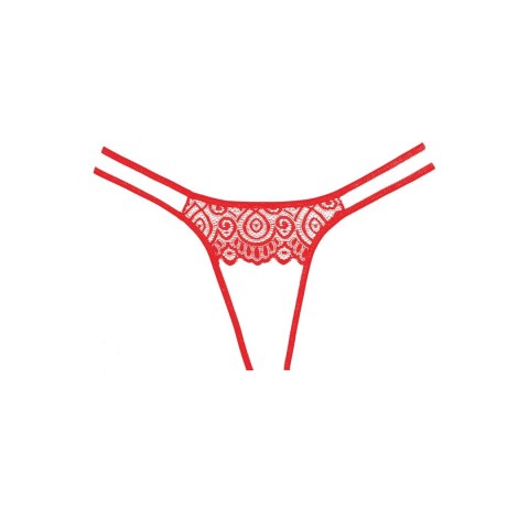 Lovestruck Allure - Koronkowe majtki damskie z eleganckim wycięciem