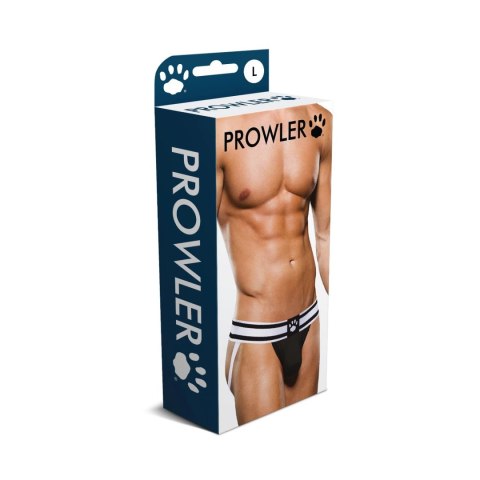 Prowler Jock Strap XL - Męskie majtki sportowe z otwartym tyłem, biało-czarne