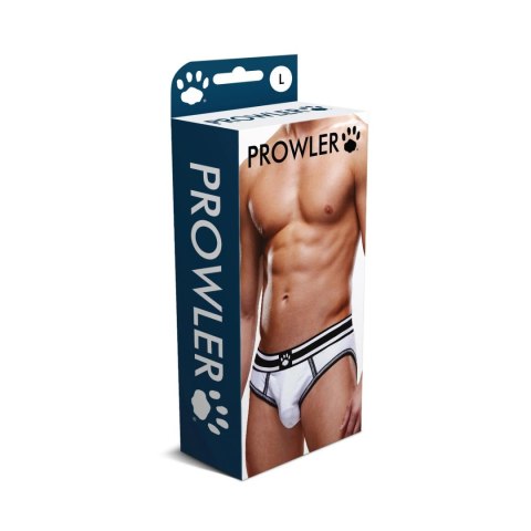 Prowler Majtki paskowe otwarty tył S czarno-białe stylowe