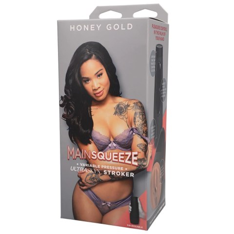 Doc Johnson Main Squeeze Honey Gold system ULTRASKYN w etui podrożnym