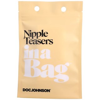 Doc Johnson Nipple Teasers Black - Przyssawki anatomiczne do stymulacji