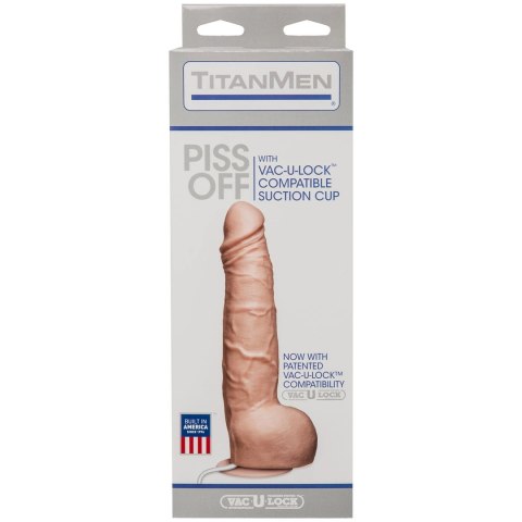 Doc Johnson Piss Off 10'' model z funkcją aplikacji płynu Vac-U-Lock