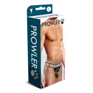 Prowler PAW Jockstrap męski paski Pride czarny L otwarty tył