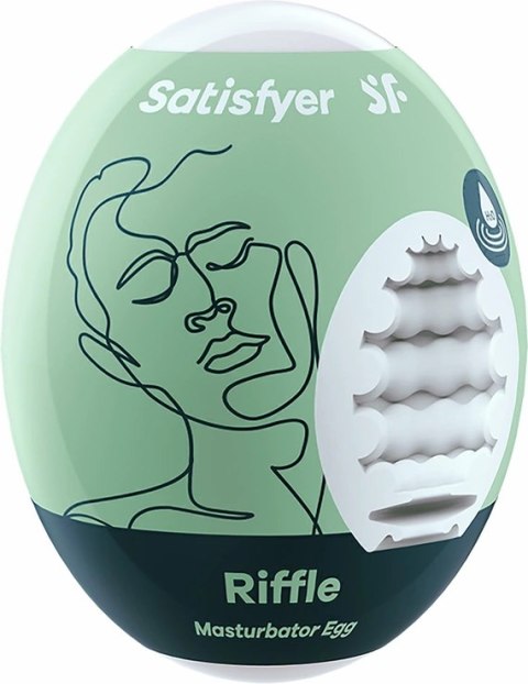 Satisfyer Eggcited Riffle - elastyczna maszyna intymna Hydro-Active TPE