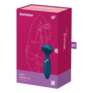 Satisfyer Mini Wand-er - Kompaktowy masażer silikonowy, 12 trybow