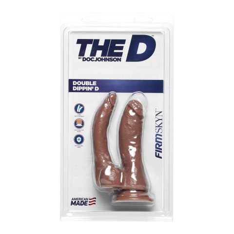 Doc Johnson Double Dippin' D FIRMSKYN anatomiczny model podwojny 22 cm