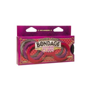 Doc Johnson Silikonowe mankiety na nadgarstki - elastyczny system