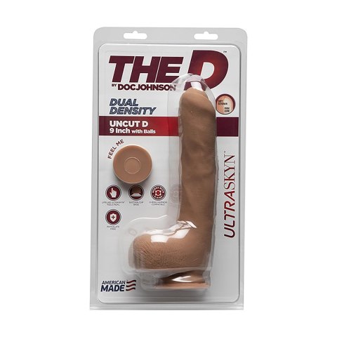 Doc Johnson Uncut D 22 cm - model anatomiczny z przyssawką ULTRASKYN
