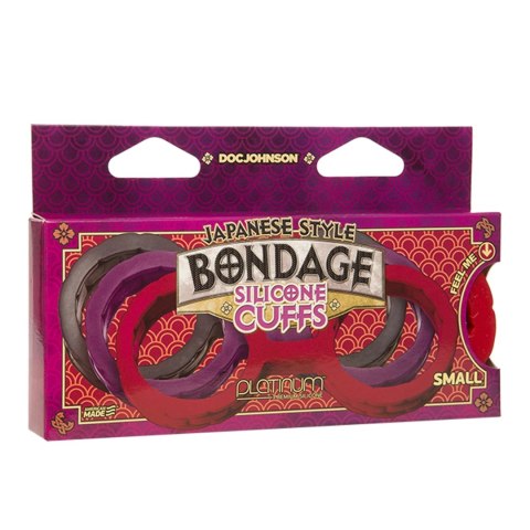 Doc Johnson silikonowe kajdanki grube - elastyczne mankiety bez metalu