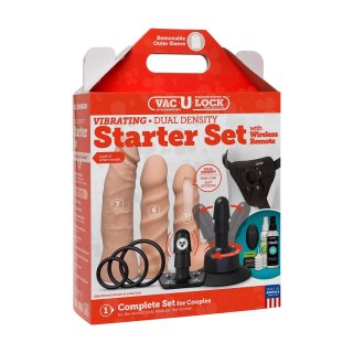 Doc Johnson Vac-U-Lock Zestaw ULTRASKYN z pilotem i akcesoriami
