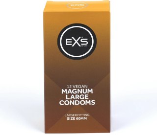 EXS Magnum 12 szt. prezerwatywy powiększony rozmiar 60 mm lateks