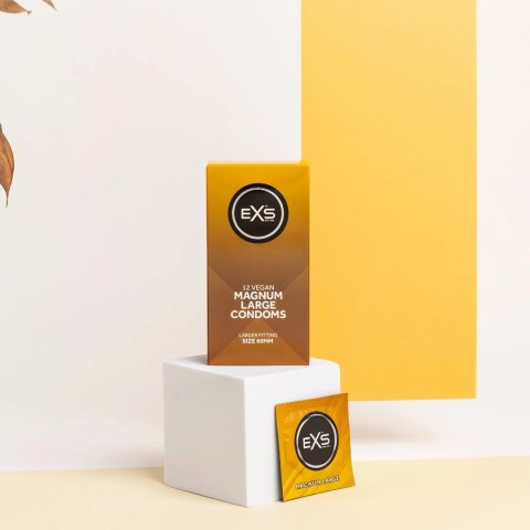 EXS Magnum 12 szt. prezerwatywy powiększony rozmiar 60 mm lateks