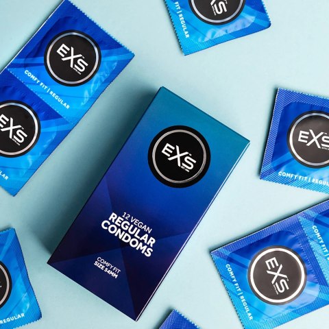 EXS Regular Classic 12 szt. prezerwatywy, cienki lateks 54 mm